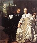 Bartholomeus van der Helst Abraham del Court and Maria de Keersegieter painting